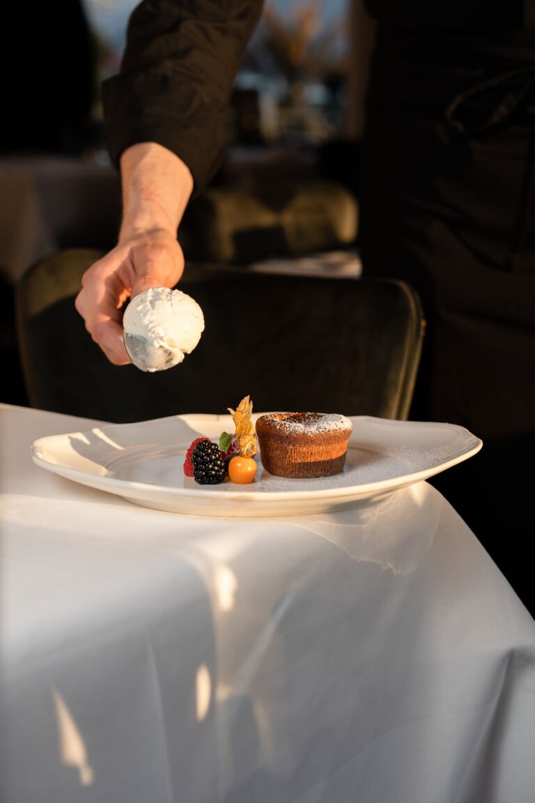 career chef's preparation small cake
